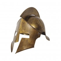 CASQUE SPARTIATE ROBUSTE OR ANTIQUE ADULTE