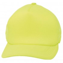 CASQUETTE CAMIONNEUR ANNÉES 80 JAUNE FLUO ADULTE