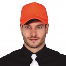 CASQUETTE CAMIONNEUR ANNÉES 80 ORANGE FLUO ADULTE