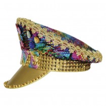 CASQUETTE CAPITAINE LOVE STRASS MULTICOLORE ADULTE