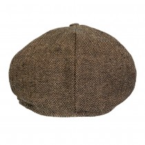 CASQUETTE GAVROCHE COTON BIRMINGHAM BRUN ADULTE