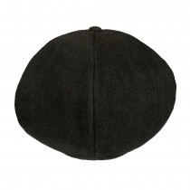 CASQUETTE GAVROCHE COTON BIRMINGHAM NOIR ADULTE