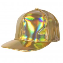 CASQUETTE HOLOGRAPHIQUE DORÉE ADULTE