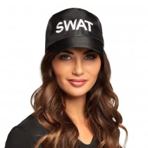 CASQUETTE NOIRE SWAT TAILLE AJUSTABLE