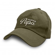 CASQUETTE VERTE BRODÉE SUPER PAPA