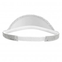 CASQUETTE VISIÈRE FACETTES DISCO ARGENT ADULTE