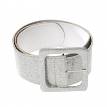 CEINTURE 105CM ARGENT PAILLETÉ