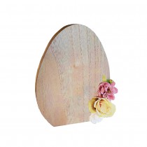CENTRE DE TABLE UF BOIS FLEURS 14X1.8X18.5CM