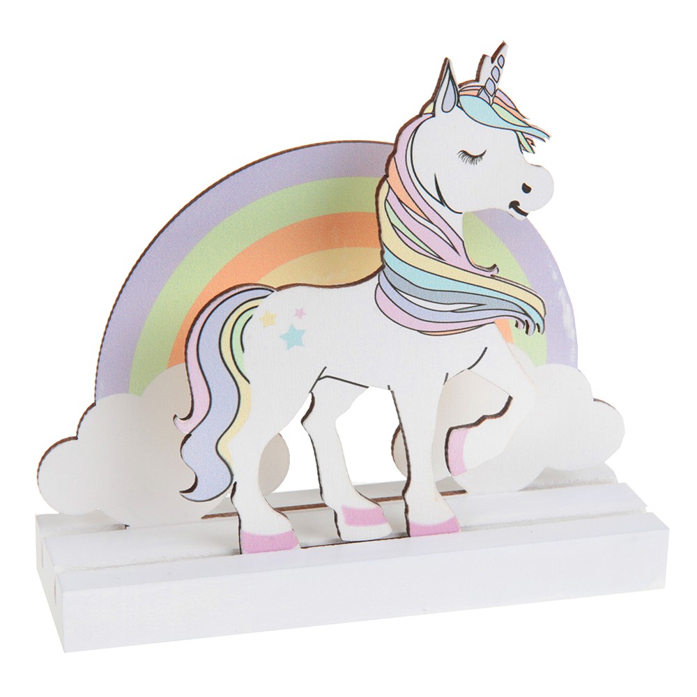 Bougies Licorne Arc-en-ciel 10cm 11pcs - Partywinkel