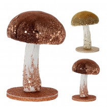 CHAMPIGNON ARTIFICIEL 85X120MM MARRON OR PAILLETÉ