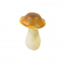 CHAMPIGNON CÈPE DÉCO RÉSINE 7X6.7X9.7CM BRUN