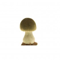 CHAMPIGNON DÉCO SOCLE MOUSSE 7.5X10X13CM VERT