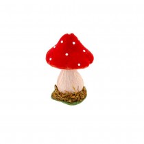 CHAMPIGNON DÉCO SOCLE MOUSSE 9.5X9.5X13CM ROUGE