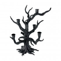 CHANDELIER ARBRE MORT RÉSINE 29.5X14.5X38CM NOIR