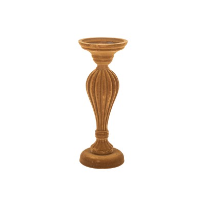 CHANDELIER BAROQUE VELOURS CAMEL 28X10.5CM