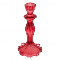 CHANDELIER VERRE ACCOLADES 9.8X20CM ROUGE