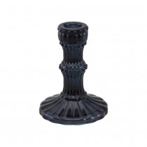 CHANDELIER VERRE OUVRAGÉ BAROQUE 9X12CM NOIR