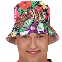 CHAPEAU BOB HAWAÏEN ALOHA TOURISTE ADULTE