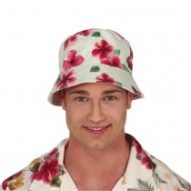 CHAPEAU BOB HAWAÏEN FLEURS EXOTIQUES ADULTE