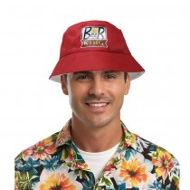 CHAPEAU BOB HUMOUR BEER KING ROUGE ADULTE