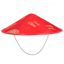 CHAPEAU CHINOIS ROUGE ADULTE