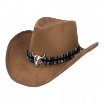 CHAPEAU COWBOY MARRON DJANGO ADULTE