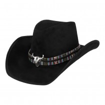 CHAPEAU COWBOY TEXAN DJANGO NOIR ADULTE