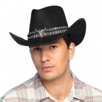 CHAPEAU COWBOY TEXAN DJANGO NOIR ADULTE