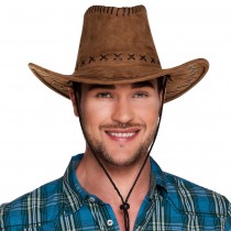 CHAPEAU DE COWBOY MARRON CLAIR ADULTE