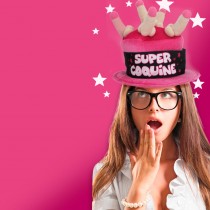 CHAPEAU HUMOUR SUPER COQUINE PÉNIS FEMME
