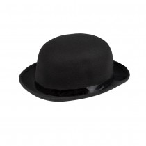 CHAPEAU MELON NOIR STEAMPUNK ADULTE