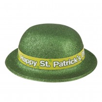 CHAPEAU MELON PAILLETÉ ST PATRICK ADULTE