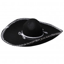 CHAPEAU SOMBRERO MEXICAIN MARIACHI NOIR