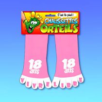 CHAUSSETTES ORTEILS 18 ANS ROSE