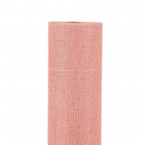 CHEMIN ASPECT JUTE MAILLE SERRE 72CMX9M CORAIL