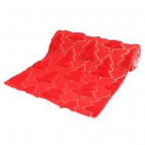 CHEMIN DE TABLE ARBRES COSY SEQUIN 28CMX3M ROUGE