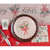 CHEMIN DE TABLE BOUQUET NOËL 28CMX3M BEIGE