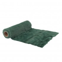 CHEMIN DE TABLE FOURRURE 28CMX3M VERT ANGLAIS