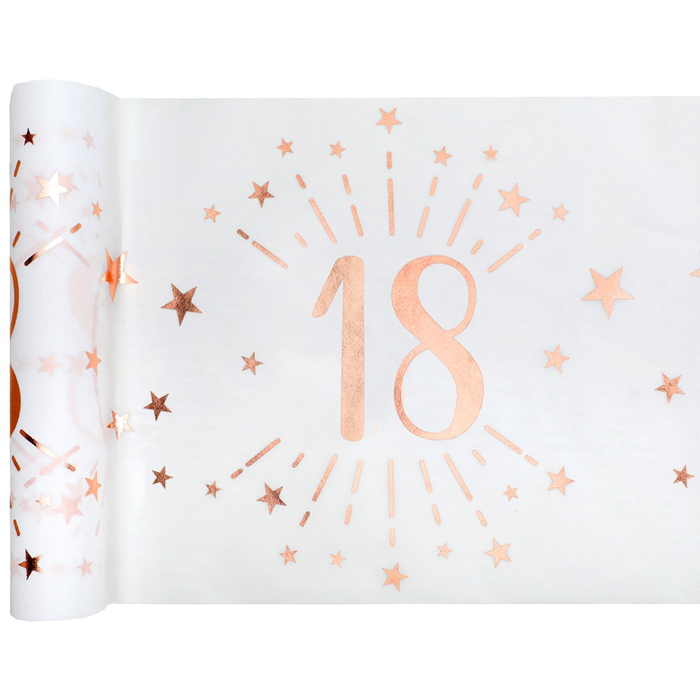 CHEMIN TABLE AGE 18 ANS ROSE GOLD - Ouest Fetes