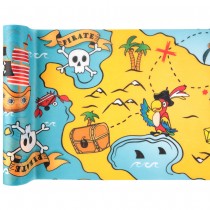 CHEMIN DE TABLE INTISSÉ COCO LE PIRATE 30CMX5M