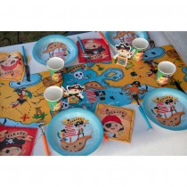 CHEMIN DE TABLE INTISSÉ COCO LE PIRATE 30CMX5M