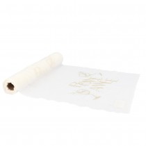 CHEMIN DE TABLE MOUSSELINE ANNÉE PÉTILLANT 28CMX3M