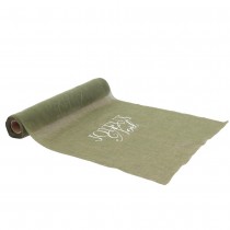 CHEMIN DE TABLE NOËL TISSU 28CMX3M VERT
