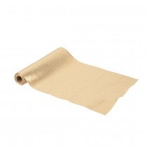 CHEMIN DE TABLE NO&Euml;L TISSU LAM&Eacute; 28CMX3M DOR&Eacute;
