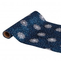 CHEMIN DE TABLE NUIT GLACIALE 28CMX3M BLEU CÉLESTE