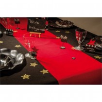 CHEMIN DE TABLE TAPIS ROUGE 30CMX5M