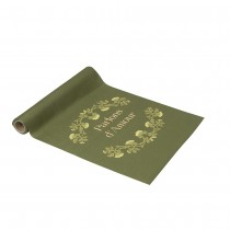 CHEMIN DE TABLE TISSU BOTANICA 28CMX5M PISTACHE