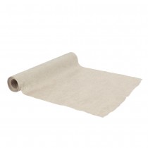 CHEMIN DE TABLE TISSU EFFET MÉTAL 28CMX3M OR