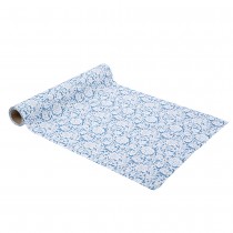 CHEMIN DE TABLE TISSU TOILE DE JOUY 28CMX5M BLEU