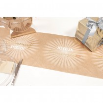CHEMIN DE TABLE TOILE ANNIVERSAIRE ÉCLAT 28CMX3M